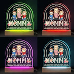 Home Is Wherever Mom Is - Family  Personalized Custom Shaped Acrylic LED Light - Mother's Day, Gift For Mom