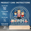 Home Is Wherever Mom Is - Family  Personalized Custom Shaped Acrylic LED Light - Mother's Day, Gift For Mom