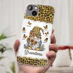 A Gnome’s Wisdom, A Grandma’s Heart - Family Personalized Custom Clear Phone Case - Gift For Grandma