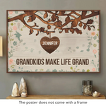 The Essence Of Family Is Love - Family Personalized Custom Horizontal Poster - Gift For Grandma, Grandpa