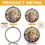 Custom Pet Photo Cat Lover Gifts - Personalized Suncatcher Hanging Ornament