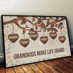 The Essence Of Family Is Love - Family Personalized Custom Horizontal Poster - Gift For Grandma, Grandpa