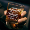 I Love You For Who You Are - Couple Personalized Custom Square Whiskey Glass - Gift For Husband Wife, Anniversary