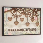 Family Love, A Timeless Treasure - Family Personalized Custom Horizontal Poster - Gift For Grandparents