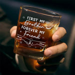 Forever My Friend - Family Personalized Custom Square Whiskey Glass - Gift For Family Members