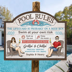 Sun, Water, And You - Couple Personalized Custom Home Decor Wood Sign - Gift For Couple