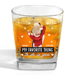 You’re My Favorite Decision - Couple Personalized Custom Square Whiskey Glass - Gift For Husband Wife, Anniversary