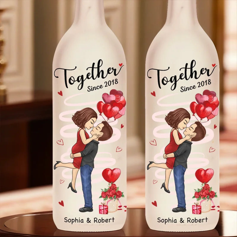 You’re My Happily Ever After - Couple Personalized Custom Bottle Lamp - Gift For Husband Wife, Anniversary