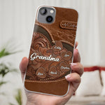 A Sweet Gift That Says You Care - Family Personalized Custom Clear Phone Case - Gift For Mom, Grandma