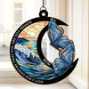 Family Is Forever, Even When Apart - Memorial Personalized Window Hanging Suncatcher Ornament - Sympathy Gift For Family Members