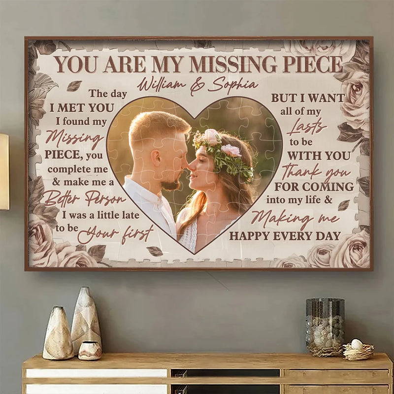 Custom Photo You Make Me Whole
- Couple Personalized Custom Horizontal Poster - Gift For Husband Wife, Anniversary