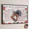 Custom Photo Together, We Are One - Couple Personalized Custom Horizontal Poster - Gift For Husband Wife, Anniversary