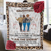 The World Is Brighter Because Of You - Family Personalized Custom Blanket - Mother's Day, Gift For Mom, Grandma