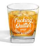 Celebrate Their Hard Work In A Unique Way - Coworker Personalized Custom Square Whiskey Glass - Appreciation, Retirement Gift For Coworkers