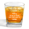 Give A Gift That Speaks Volumes - Coworker Personalized Custom Square Whiskey Glass - Appreciation, Retirement Gift For Coworkers, Work Friends, Colleagues