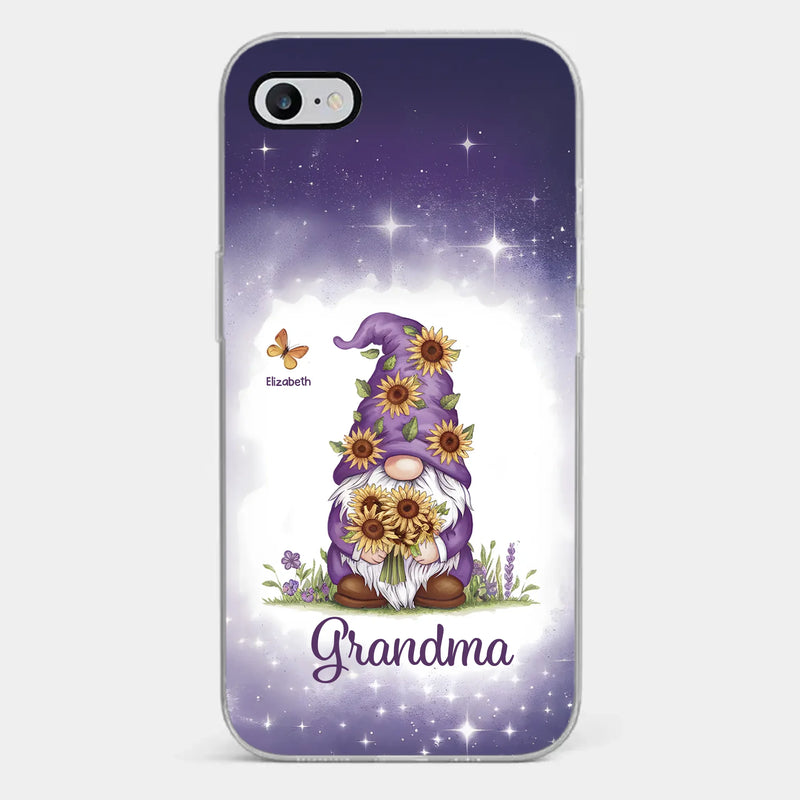 Love Grows Best In Grandma’s Arms - Family Personalized Custom Clear Phone Case - Gift For Grandma