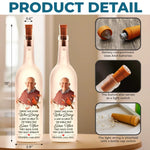 Custom Photo Always In My Heart, Never Far Away - Memorial Personalized Custom Bottle Lamp - Sympathy Gift For Family Members