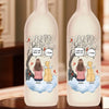 Love Knows No Goodbye - Memorial Personalized Custom Bottle Lamp - Sympathy Gift For Pet Owners, Pet Lovers