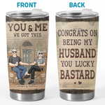 We Fulfill Each Other’s Hearts - Couple Personalized Custom Tumbler - Gift For Husband, Wife, Couple