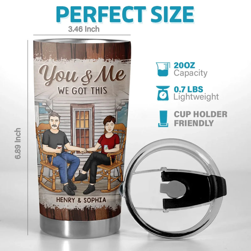 Fate Knew I Was Meant For You - Couple Personalized Custom Tumbler - Gift For Husband Wife, Anniversary