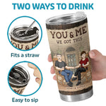 We Fulfill Each Other’s Hearts - Couple Personalized Custom Tumbler - Gift For Husband, Wife, Couple