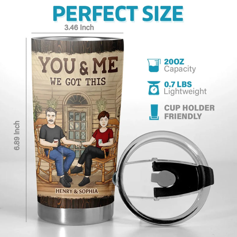 We Fulfill Each Other’s Hearts - Couple Personalized Custom Tumbler - Gift For Husband, Wife, Couple
