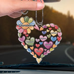 Grandparenting Is Love Without Limits - Family Personalized Custom Car Ornament - Acrylic Custom Shaped - Gift For Mom, Grandma