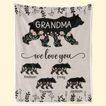 A Grandchild Is A Grandparent’s Treasure - Family Personalized Custom Blanket - Gift For Mom, Grandma