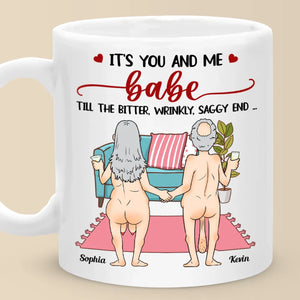 It's You And Me, Babe - Couple Personalized Custom Mug - Gift For Husband Wife, Anniversary