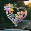 A Grandmother Is A Gift From Above - Family Personalized Custom Car Ornament - Acrylic Custom Shaped - Gift For Mom, Grandma