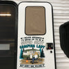 Work Hard, Camp Harder - Camping Personalized Custom RV Decal - Gift For Yourself, Best Friends, Siblings, Family Members, Camping Lovers