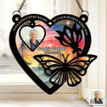Custom Photo In Loving Memory Of The Moments That Never Dim - Memorial Personalized Window Hanging Suncatcher Ornament - Sympathy Gift For Family