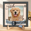 Photo personnalisée Votre esprit sera toujours avec moi - Panneau commémoratif personnalisé pour la perte d'un animal de compagnie, cadre pour collier - Cadeau de condoléances pour les propriétaires d'animaux de compagnie, les amoureux des animaux