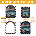 Custom Name Camping RV Gifts for Campers - Personalized Suncatcher Ornament