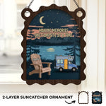 Custom Name Camping RV Gifts for Campers - Personalized Suncatcher Ornament