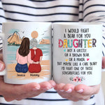 A Mother’s Love, A Daughter’s Laughter - Family Personalized Custom Mug - Gift For Mom, Daughter