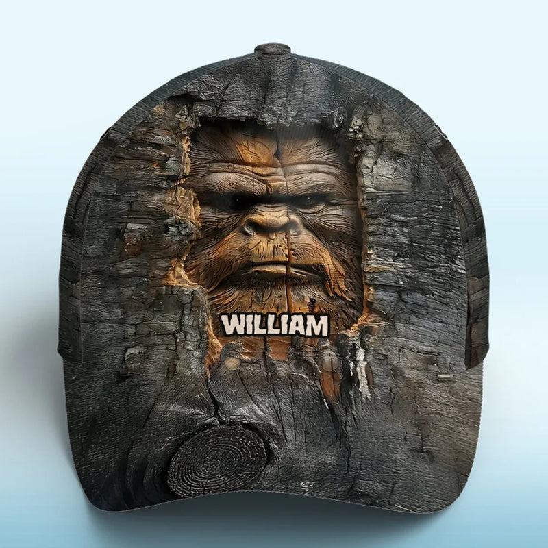 Be Strong, Be Brave, Be Yourself - Family Personalized Custom Hat, All Over Print Classic Cap - Gift For Bigfoot Lovers, Mystery Lovers, Outdoor Enthusiasts
