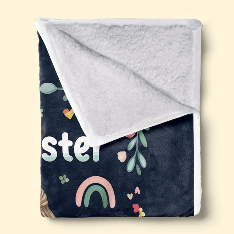 This Blanket Is A Hug From Me To You - Bestie Personalized Custom Blanket - Gift For Best Friends, BFF, Sisters
