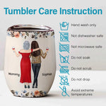 Remember, You’re Unstoppable - Family Personalized Custom Wine Tumbler -  Gift For Mom, Daughter