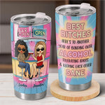 We’re Chaos And Laughter - Bestie Personalized Custom Tumbler -  Gift For Best Friends, BFF, Bestie