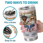 We’re The Spice In Each Other’s Lives - Bestie Personalized Custom Tumbler -  Gift For Best Friends, BFF, Sisters