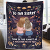 Besties Make The Good Times Unforgettable - Bestie Personalized Custom Blanket - Gift For Best Friends, BFF, Sisters