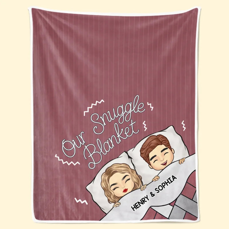 Our Cozy Corner - Couple Personalized Custom Blanket - Gift For Husband Wife, Anniversary