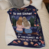 Perfect For Celebrating The Friend Who Lights Up Your Life - Bestie Personalized Custom Blanket - Gift For Best Friends, BFF, Sisters