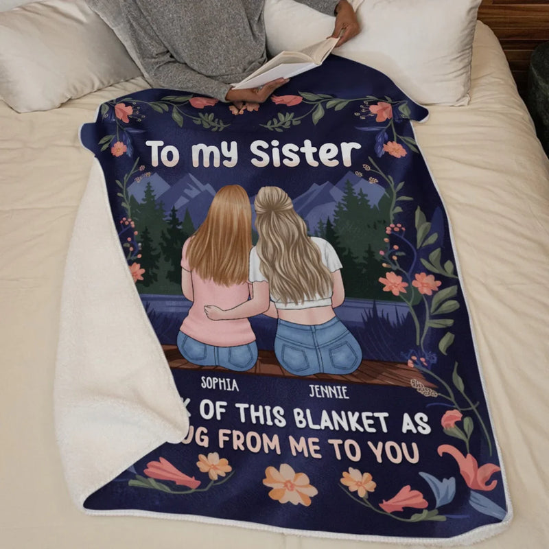 Perfect For Celebrating The Friend Who Lights Up Your Life - Bestie Personalized Custom Blanket - Gift For Best Friends, BFF, Sisters