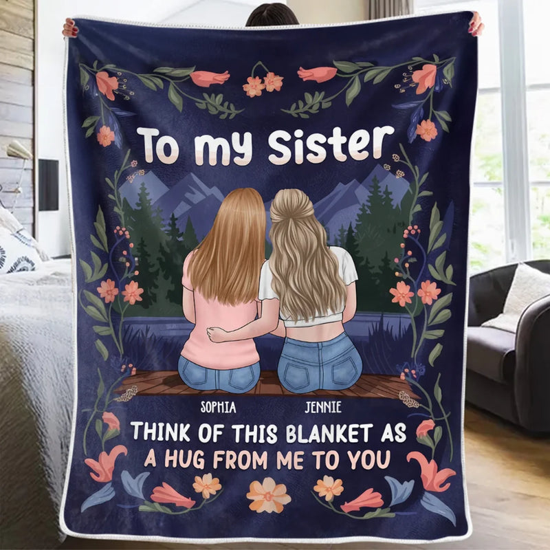 Perfect For Celebrating The Friend Who Lights Up Your Life - Bestie Personalized Custom Blanket - Gift For Best Friends, BFF, Sisters
