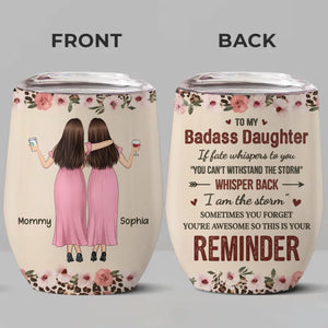 N'oubliez pas à quel point vous êtes génial - Verre à vin personnalisé pour la famille - Cadeau pour maman, fille