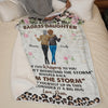 A Mother And Daughter Grow Together In Love - Family Personalized Custom Blanket - Mother's Day, Gift For Mom, Grandma