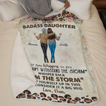 A Big Hug From Mother - Family Personalized Custom Blanket - Mother's Day, Gift For Mom, Grandma