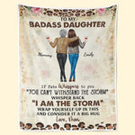 A Big Hug From Mother - Family Personalized Custom Blanket - Mother's Day, Gift For Mom, Grandma